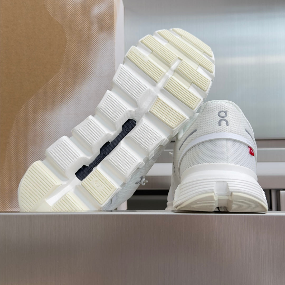 On Cloud 6 All-White Sneakers