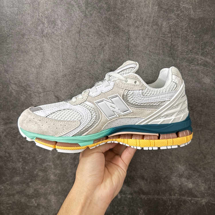 New Balance 1954R White & Multicolor Sneakers