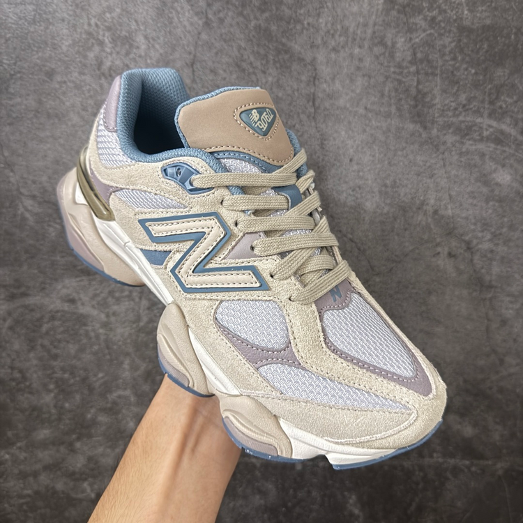 New Balance 9060 Cream & Grey Sneakers