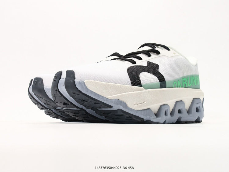 On Cloudmonster Hyper White & Mint Sneakers