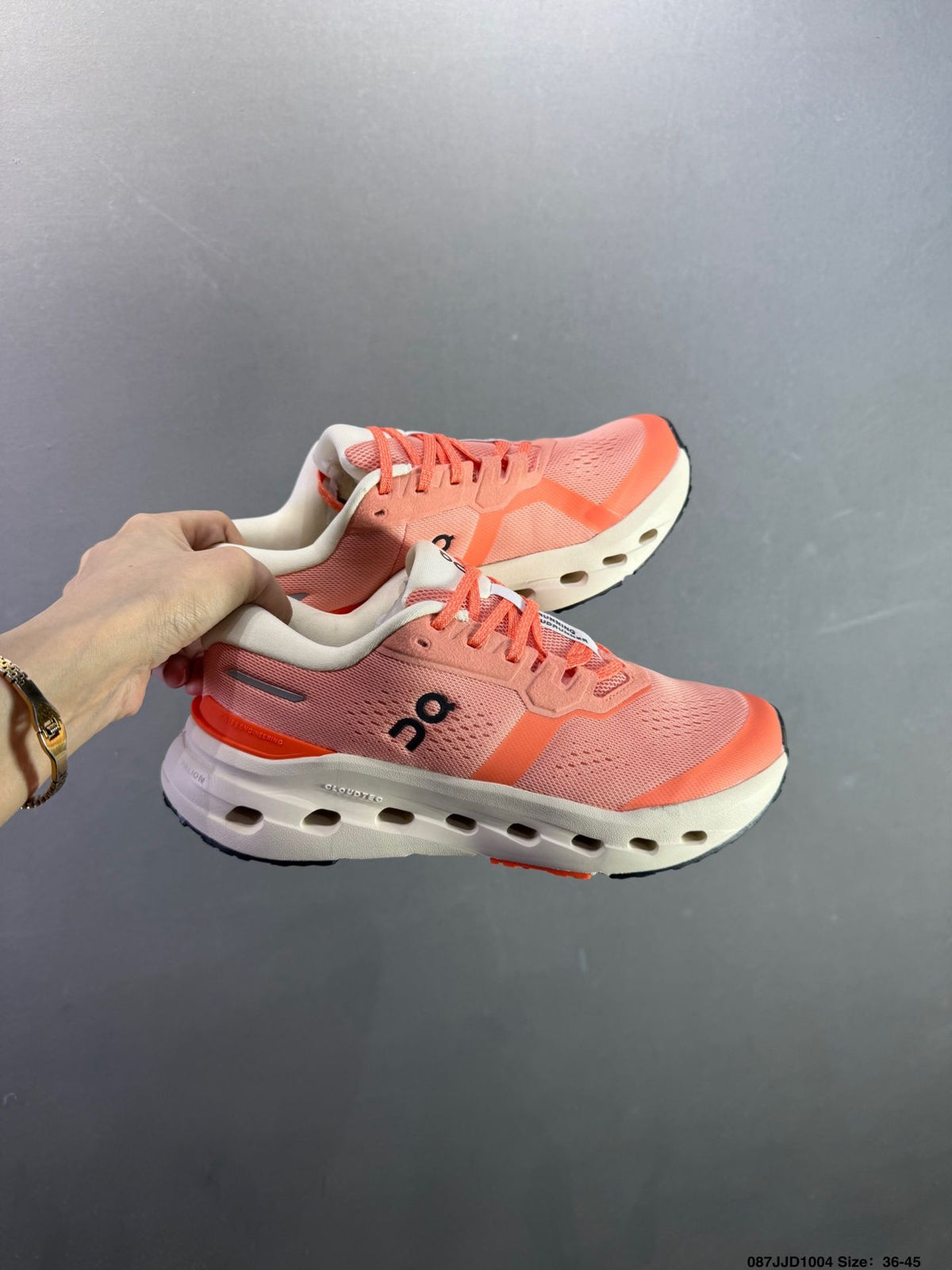On Cloudrunner 3 Coral & Cream Sneakers