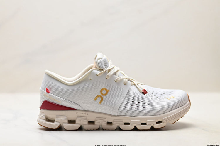 On Cloud X 4 White & Cream Sneakers