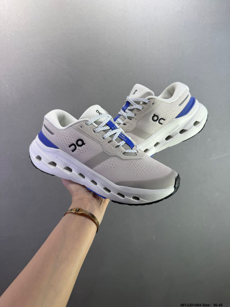 On Cloudrunner 3 White & Blue Sneakers