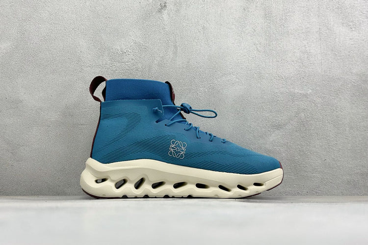 LOEWE x On Cloudtilt Hi Blue & Cream Sneakers