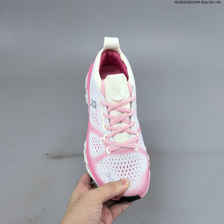 On Cloud X Tempo White & Pink Sneakers