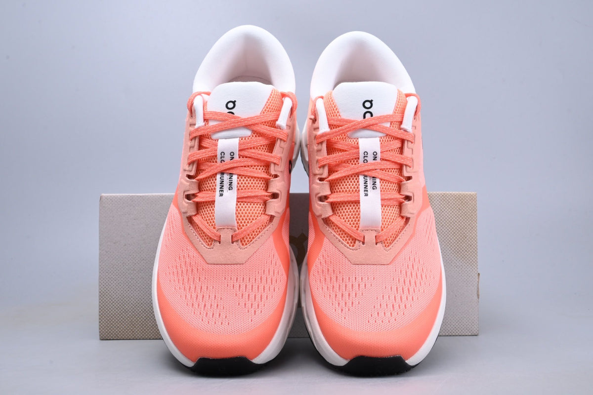 On Cloudrunner 3 Coral & White Sneakers