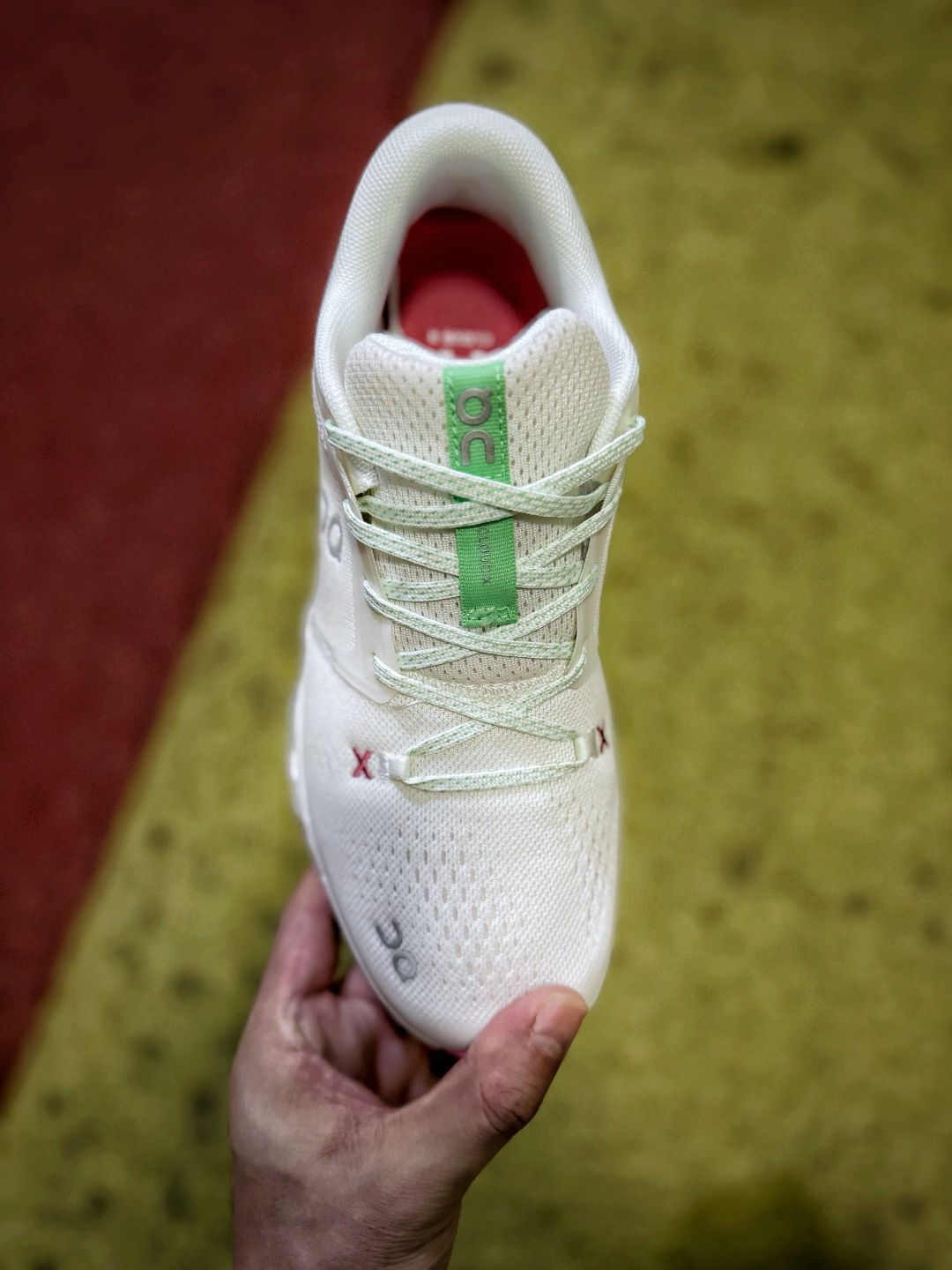 On Cloud X 5 White & Mint Sneakers