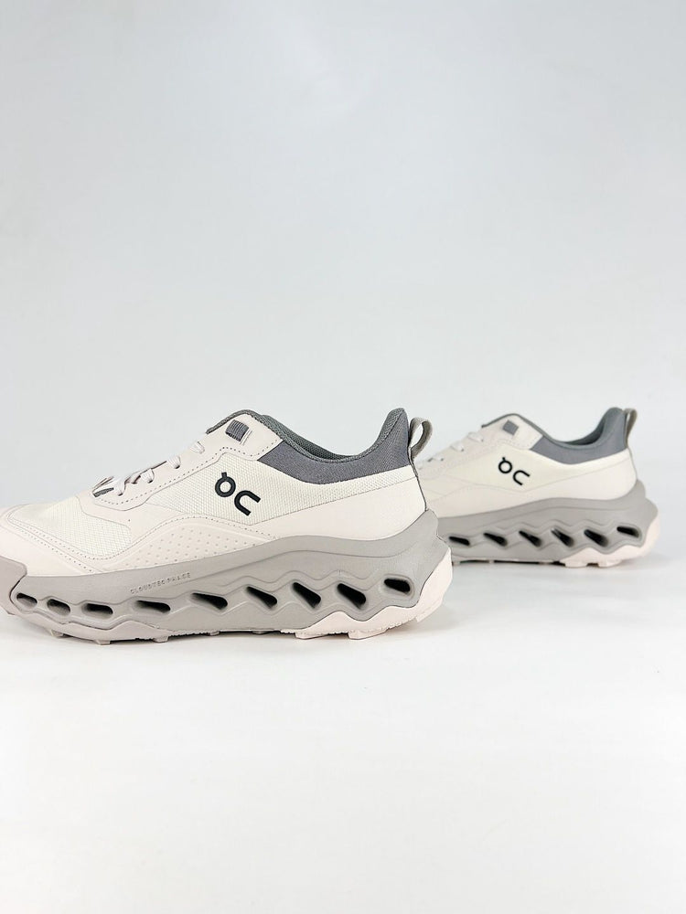 On Cloudleap White & Grey Sneakers