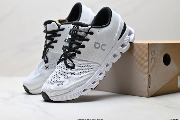 On Cloud X 4 White & Black Sneakers