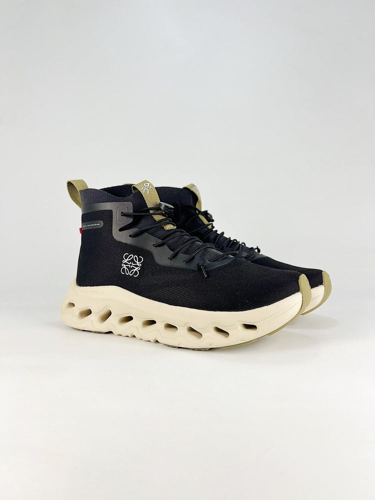 On Black & Ivory High-Top Sneakers