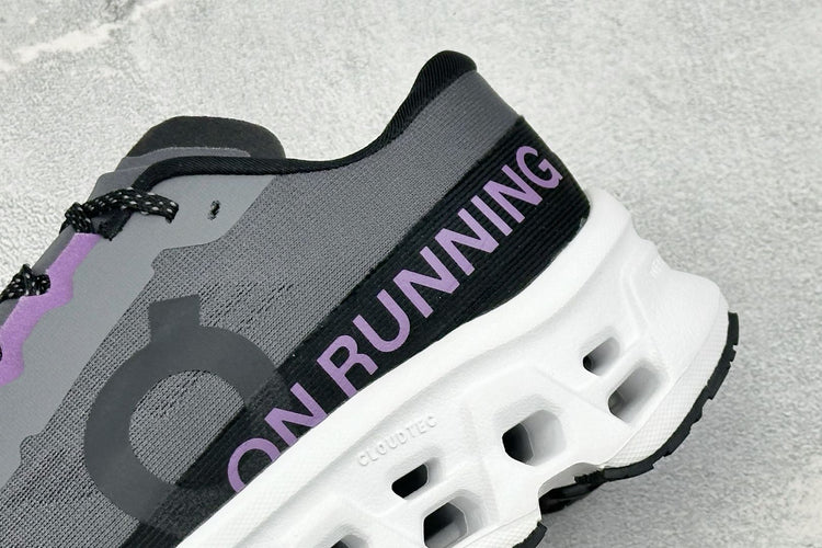 On Cloudmonster 3 Black & White Sneakers