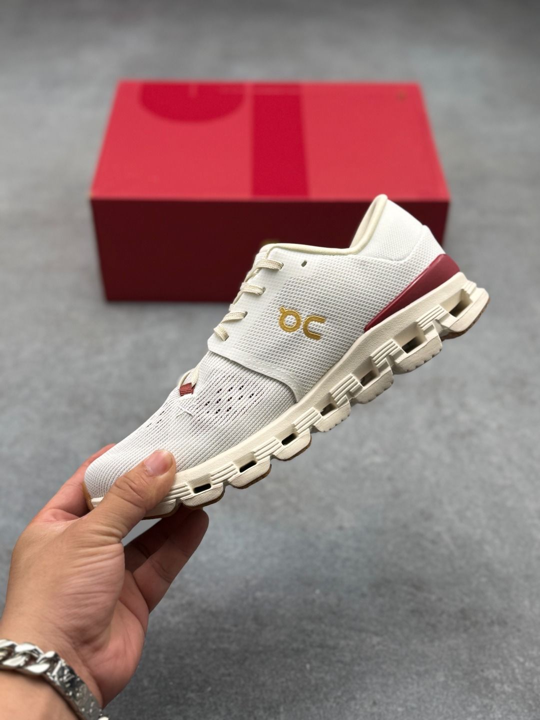 On Cloud X 4 Cream Sneakers