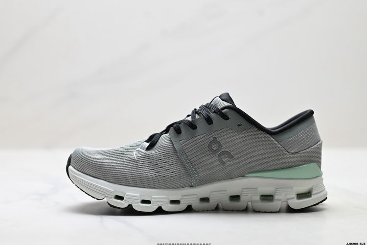On Cloud X 4 Grey & Mint Sneakers