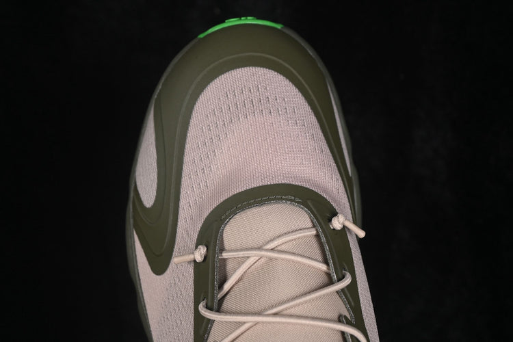 LOEWE x On Cloudsolo Taupe & Green Sneakers