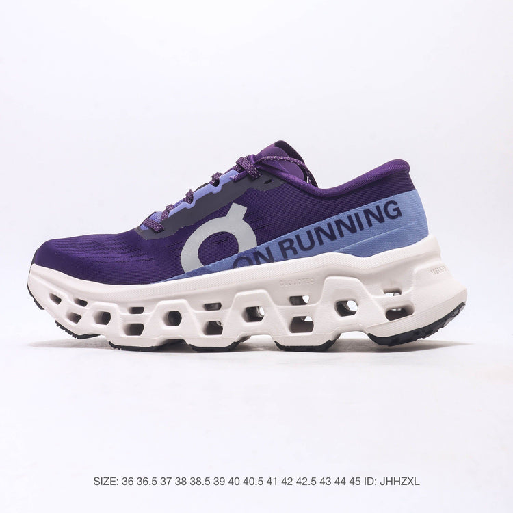On Cloudmonster 3 Purple & White Sneakers