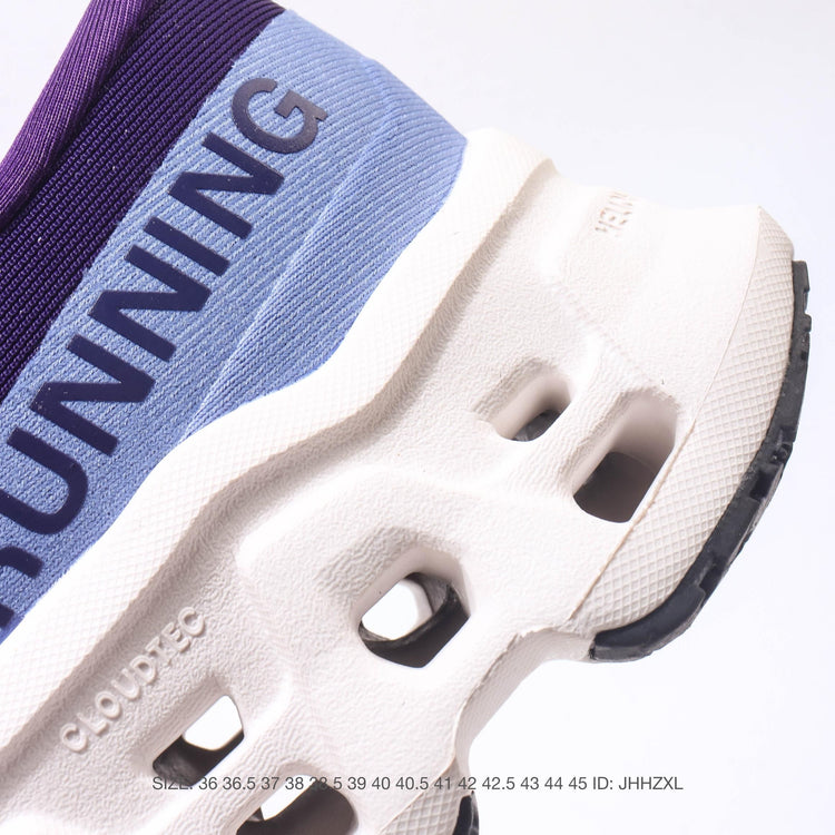 On Cloudmonster 3 Purple & White Sneakers