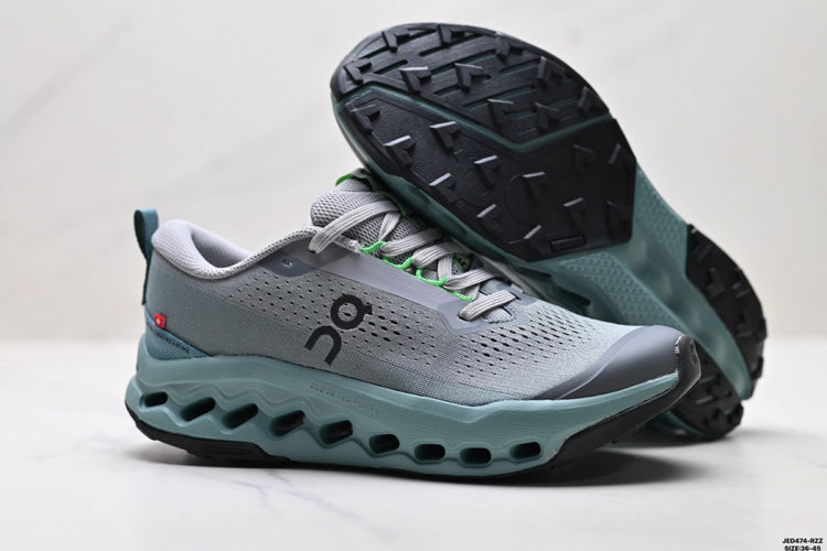 On Cloudsurfer Trail 2 WP Grey & Sage Sneakers