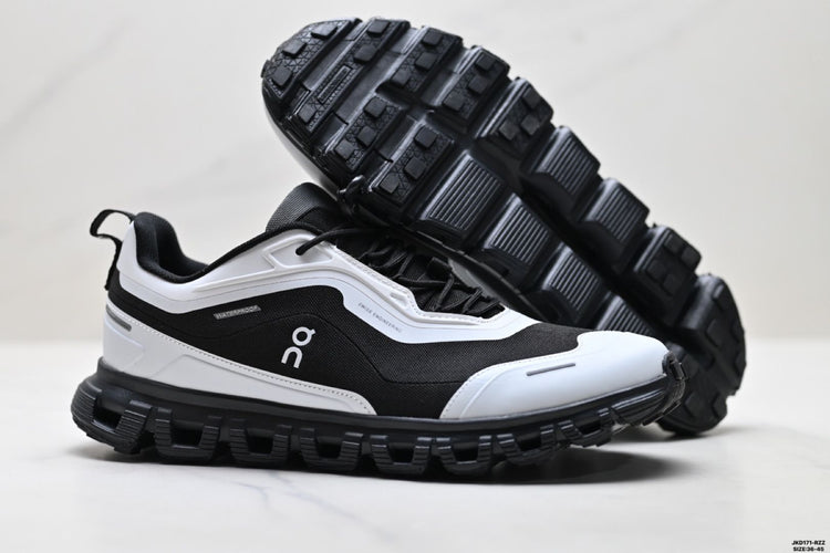 On Cloud 6 Geo Black & White Sneakers