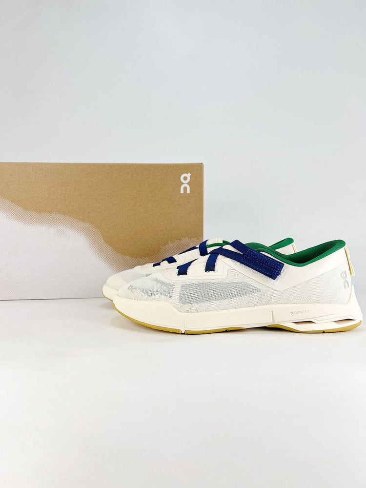 On Cloudnova Moon White & Green Sneakers