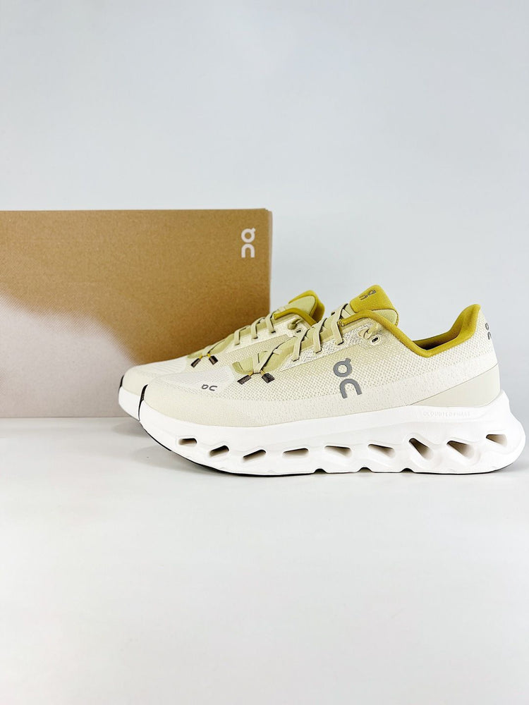 On White & Lime Sneakers Cloud X