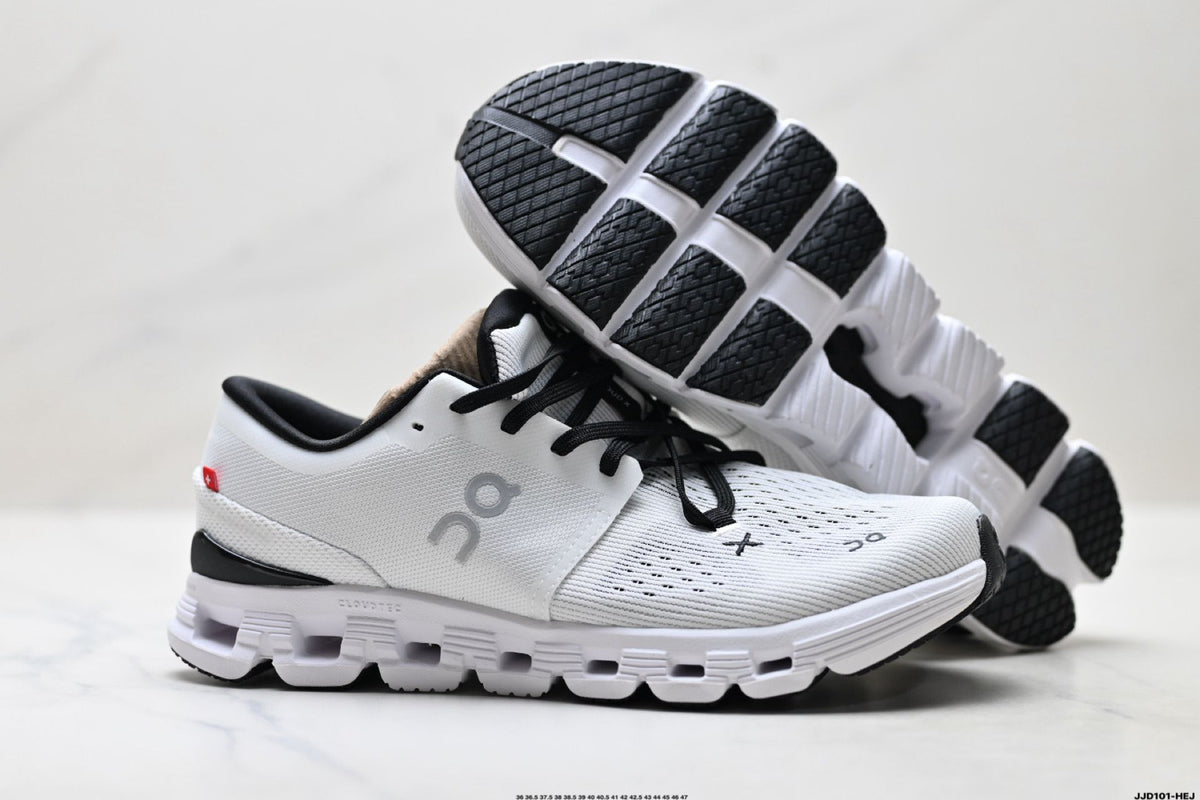 On Cloud X 4 White & Black Sneakers