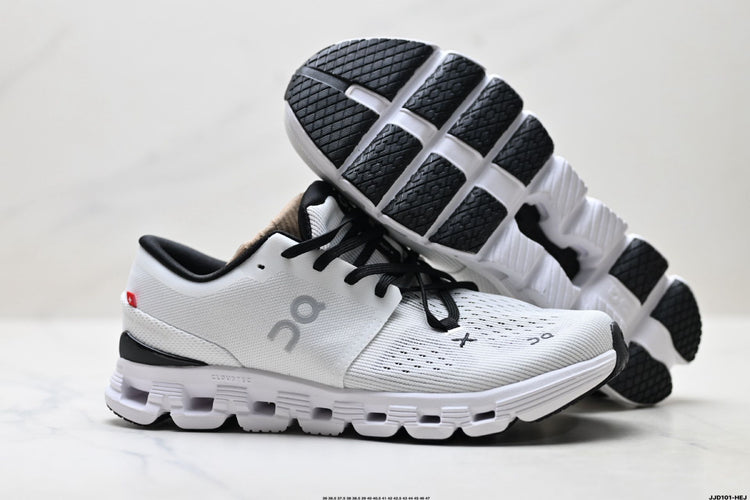On Cloud X 4 White & Black Sneakers