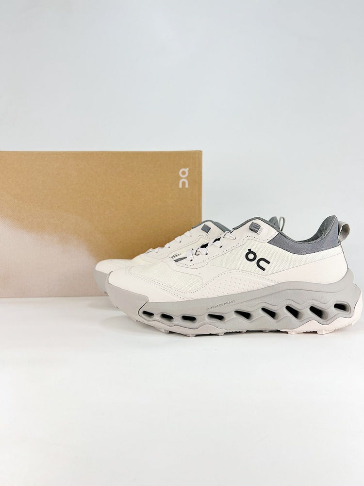 On Cloudleap White & Grey Sneakers