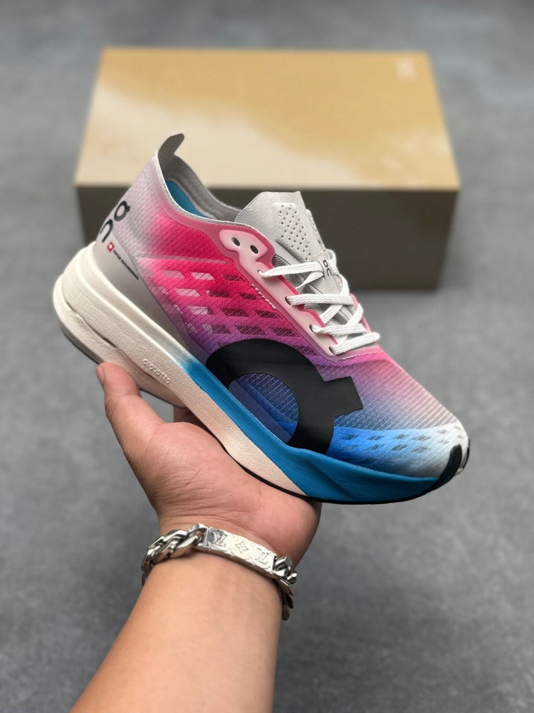 On Cloudboom Strike Pink & Blue Sneakers