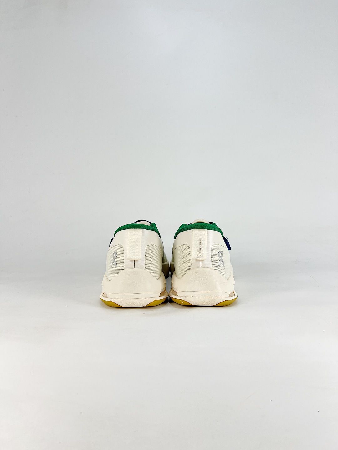 On Cloudnova Moon White & Green Sneakers