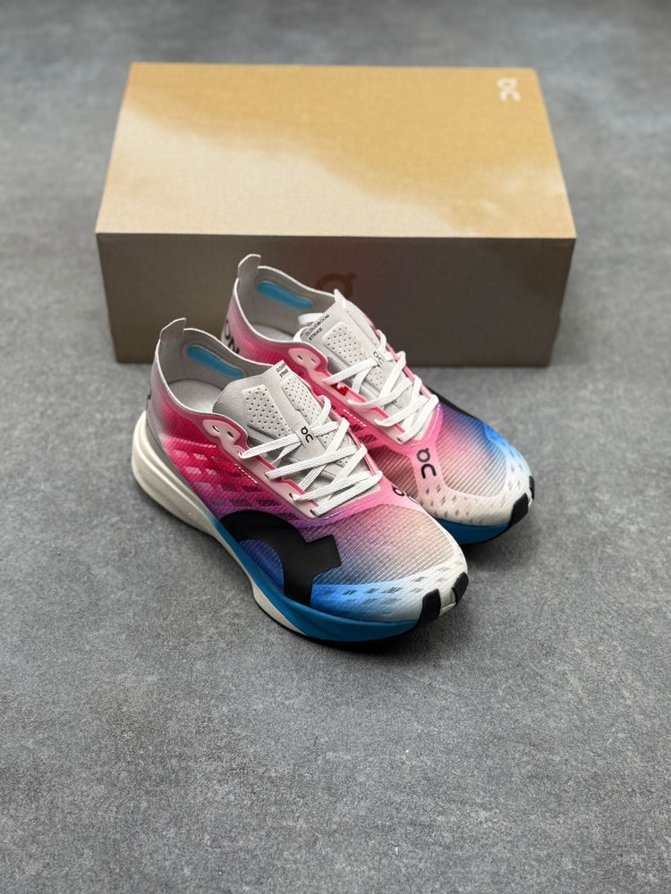 On Cloudboom Strike Pink & Blue Sneakers