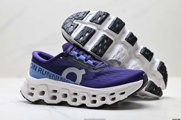On Cloudmonster 3 Purple & White Sneakers