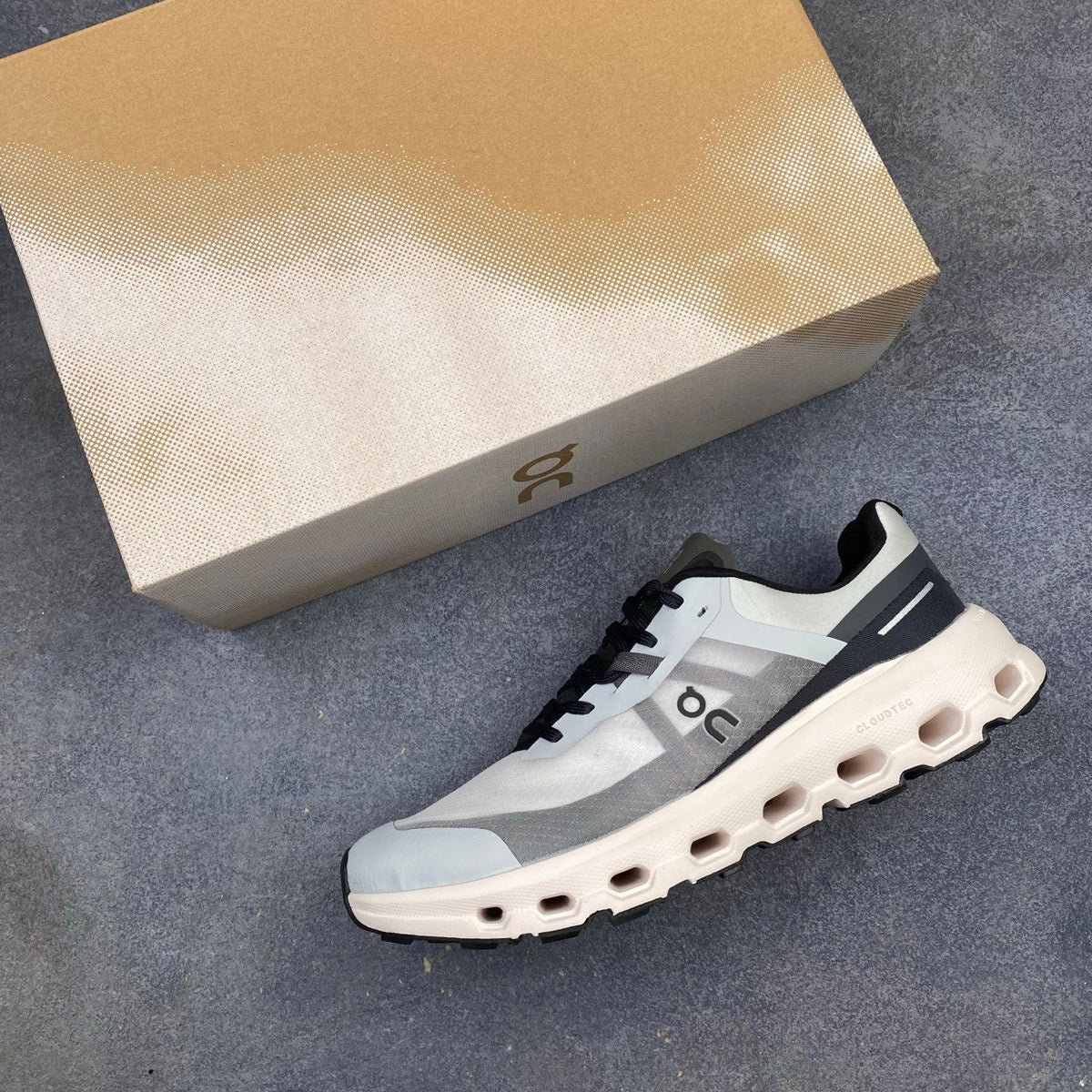 On Cloudvista 2 White & Grey Sneakers