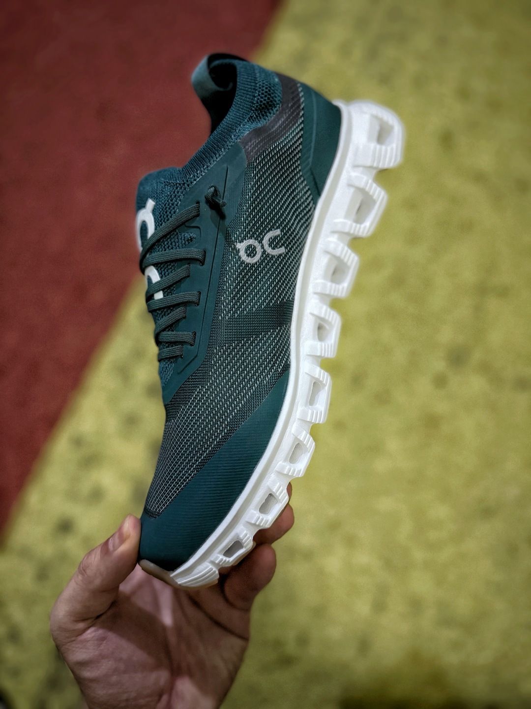 On Cloud X 5 Dark Teal & White Sneakers