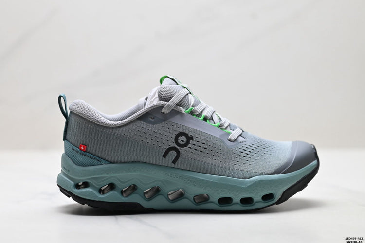 On Cloudsurfer Trail 2 WP Grey & Sage Sneakers