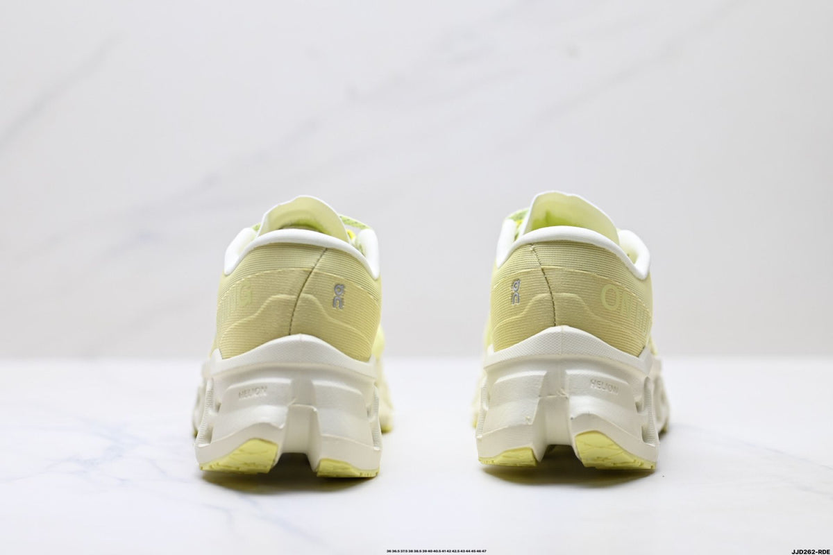 On Cloudmonster 3 Lime & Cream Sneakers