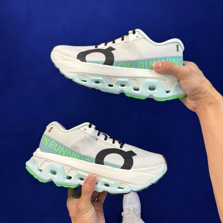 On Cloudmonster 3 Hyper Ivory & Mint Sneakers
