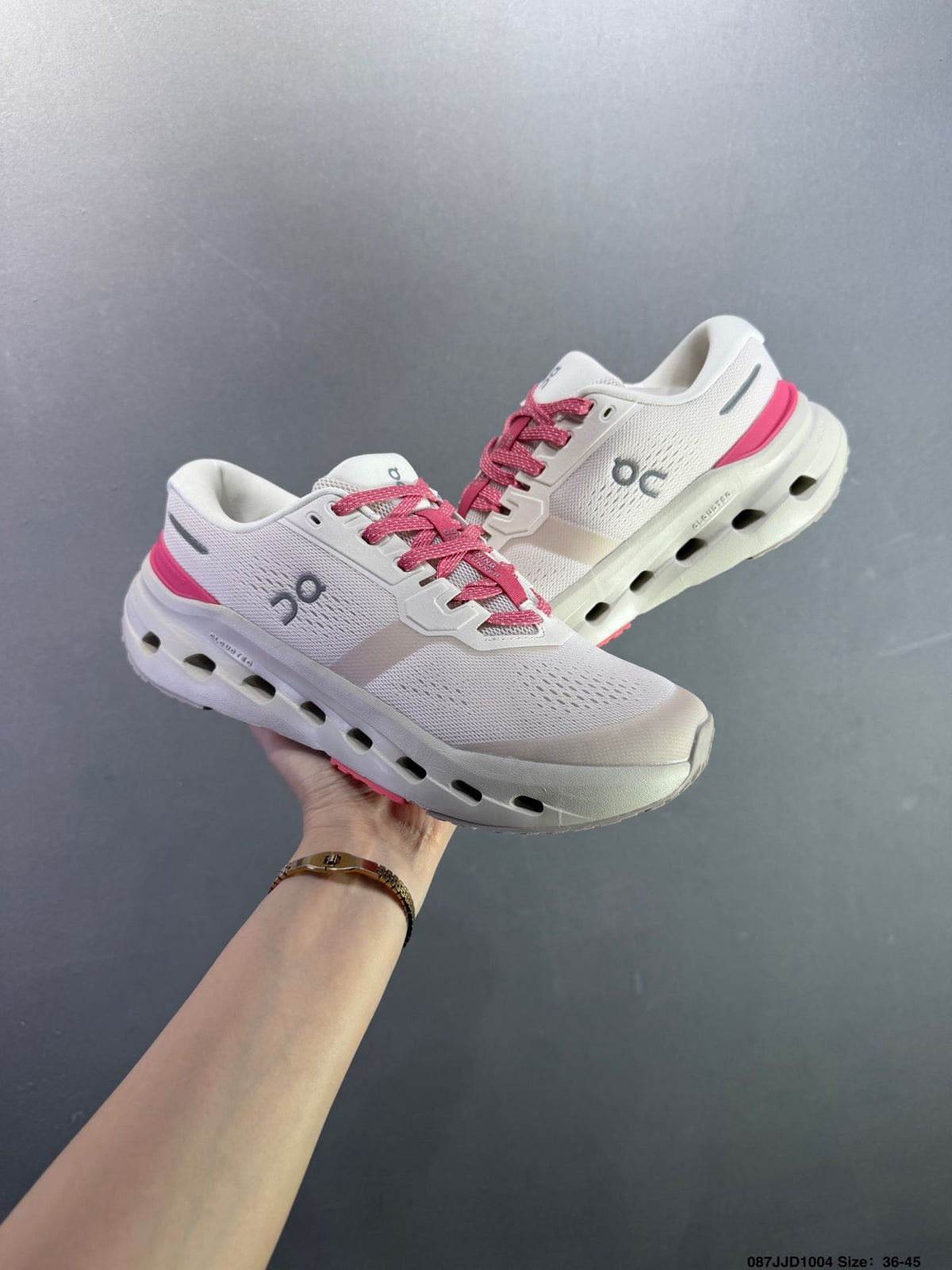 On Cloudrunner 3 White & Pink Sneakers