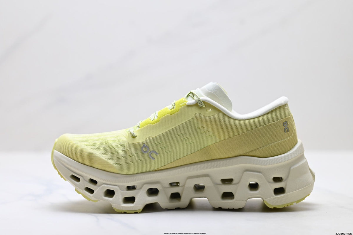 On Cloudmonster 3 Lime & Cream Sneakers