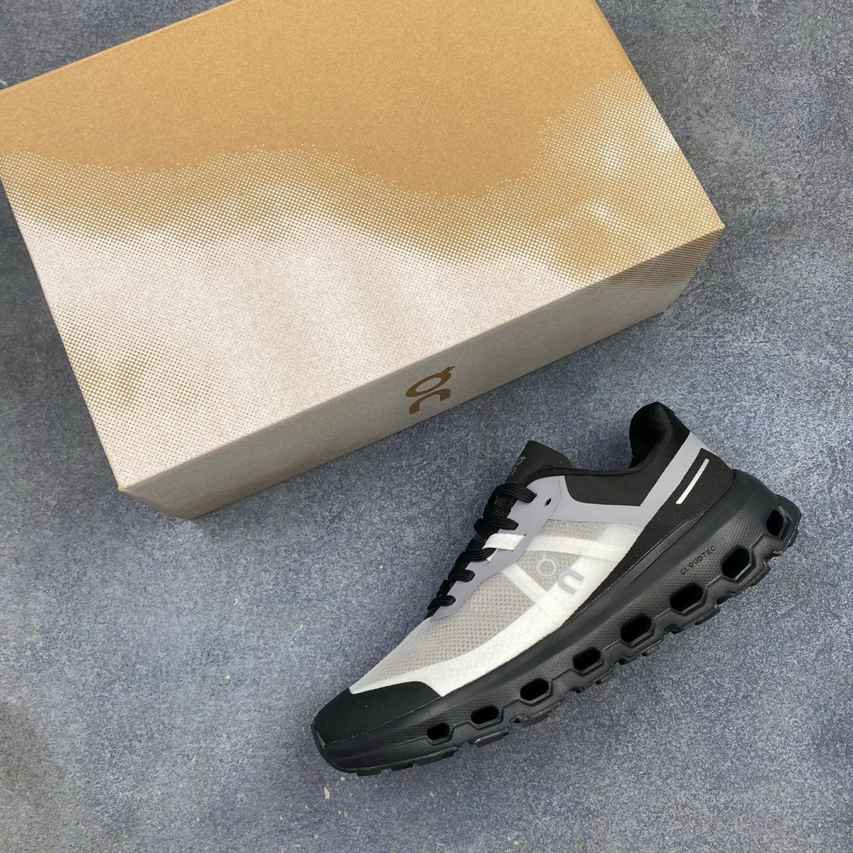 On Cloudvista 2 Cream & Black Sneakers