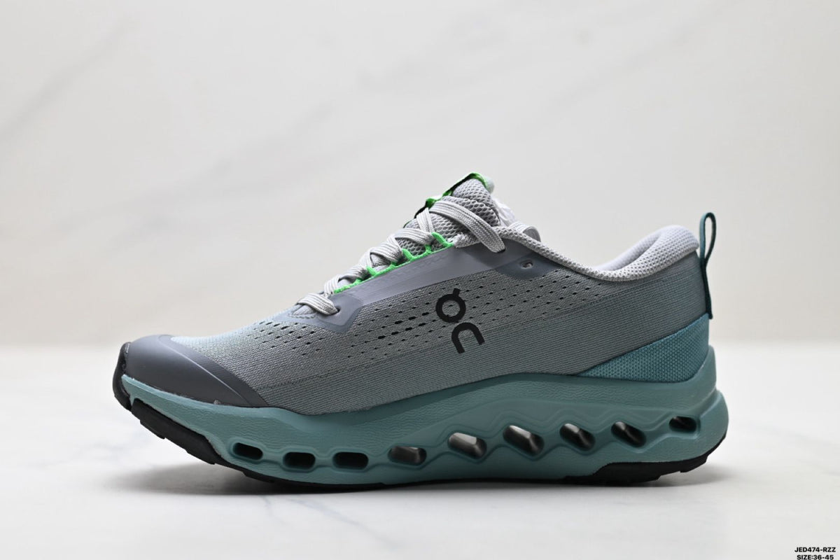 On Cloudsurfer Trail 2 WP Grey & Sage Sneakers