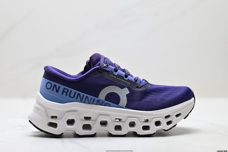 On Cloudmonster 3 Purple & White Sneakers