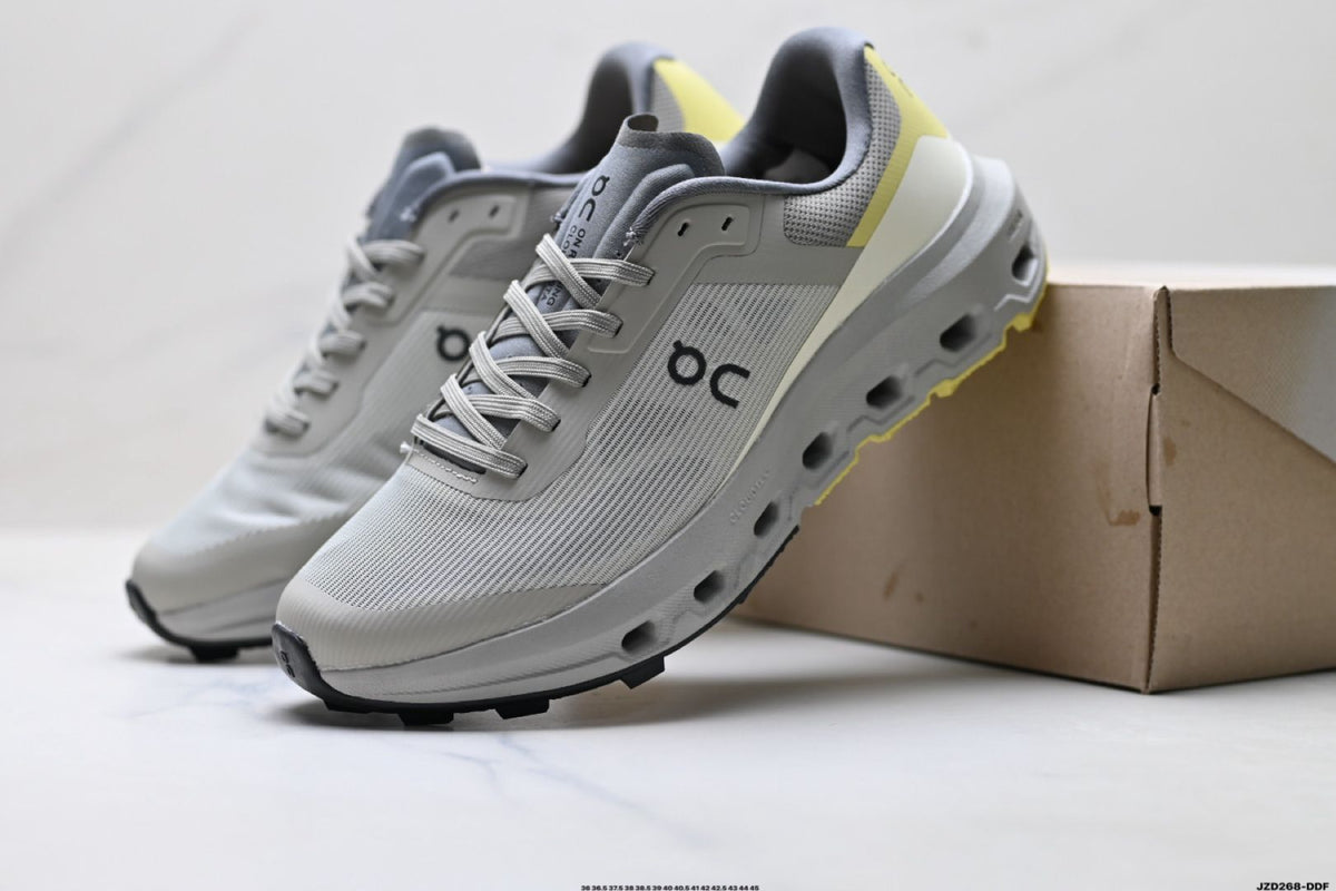 On Cloudvista 3 Grey & Lime Sneakers