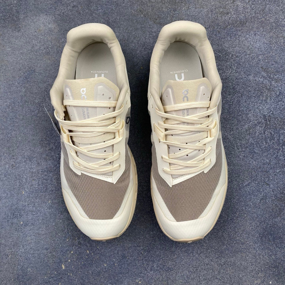 On Cloudvista 2 Cream & Stone Grey Sneakers