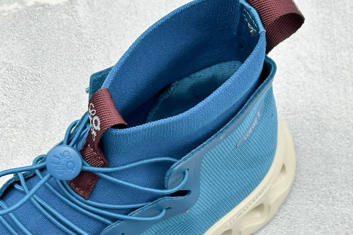 LOEWE x On Cloudtilt Hi Blue & Cream Sneakers