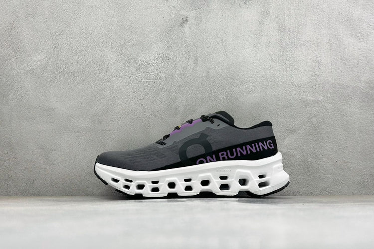 On Cloudmonster 3 Black & White Sneakers
