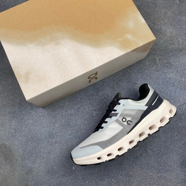 On Cloudvista 2 Light Grey & Black Sneakers
