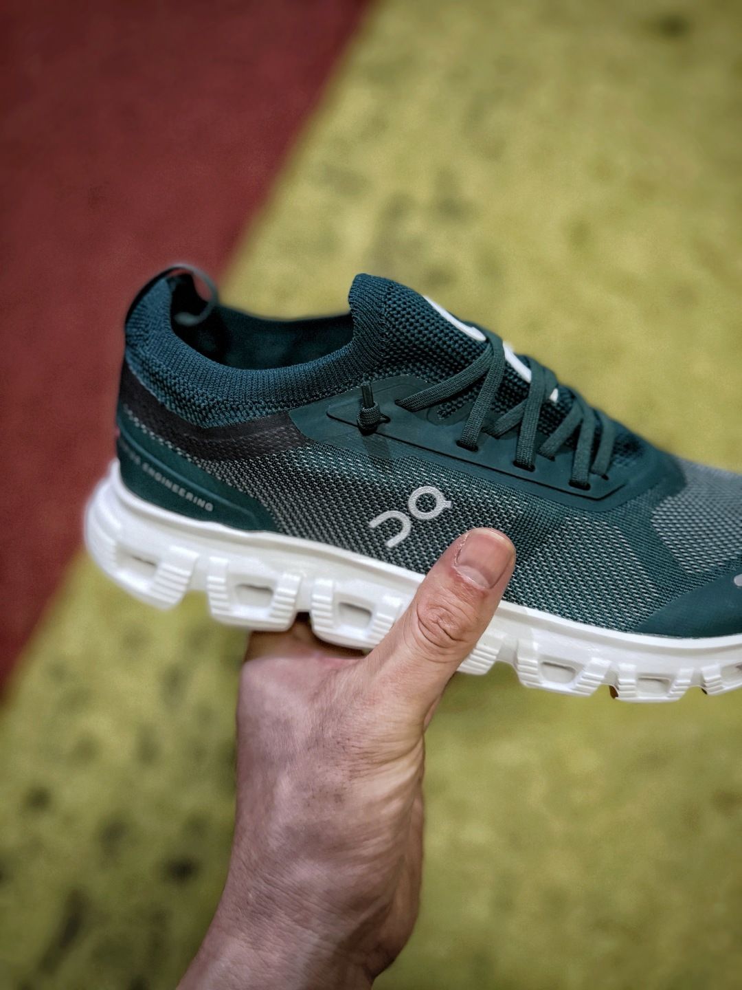On Cloud X 5 Dark Teal & White Sneakers