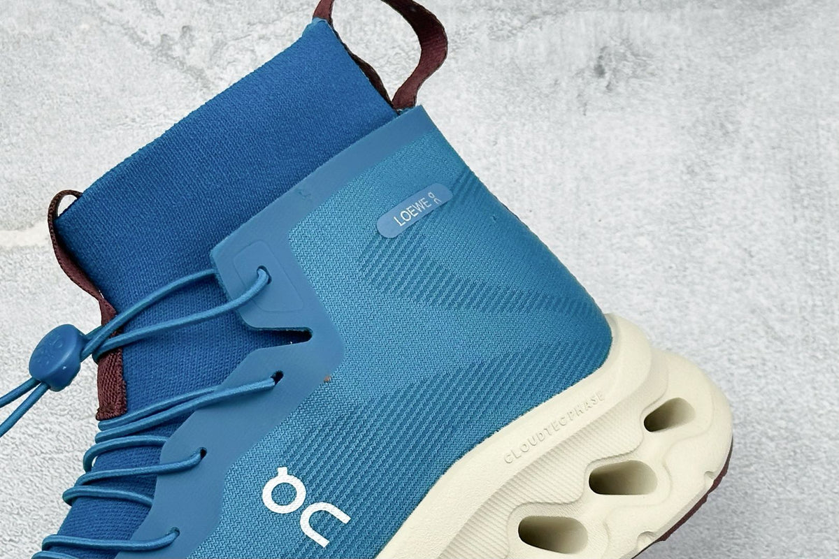 LOEWE x On Cloudtilt Hi Blue & Cream Sneakers