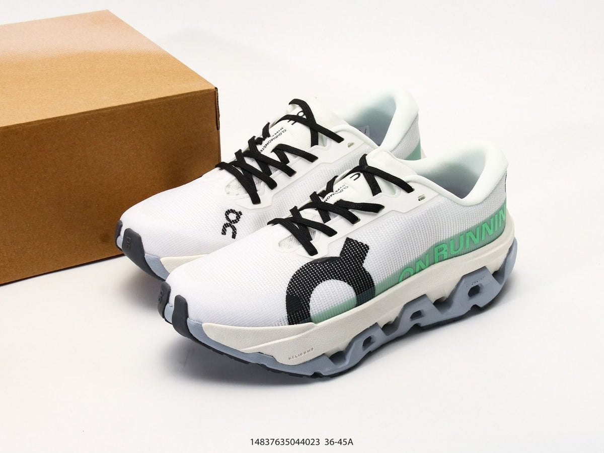 On Cloudmonster Hyper White & Mint Sneakers