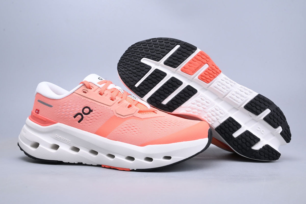 On Cloudrunner 3 Coral & White Sneakers